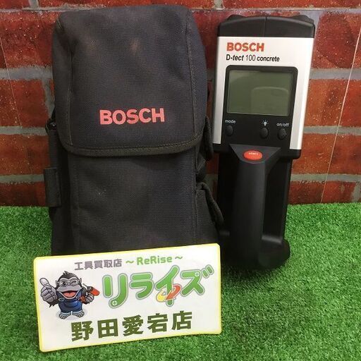 BOSCH ボッシュ D-tect100 鉄筋探査機 ウォールスキャナー【リライズ野田愛宕店】【店頭取引限定】【中古】ITAJG7AEO3FK