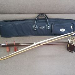 中国楽器 二胡 上海民族楽器 ケース付き 弦楽器 ヘビ皮 伝統楽器