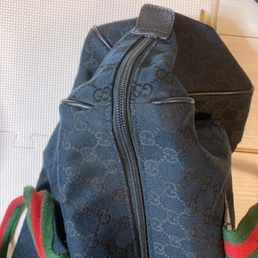 本物 GUCCI グッチ 161835キャンバス シェリーライン ボストンバッグ