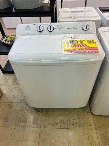 ヤマダセレクトYWMTD55G2 二層式洗濯機 (洗濯5.5kg) ホワイト 【通販