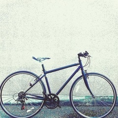 新車のクロスバイク。