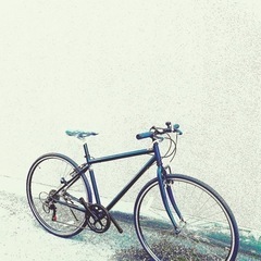 新車のクロスバイク。