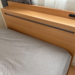 シングルサイズ ベットフレーム+マットレス