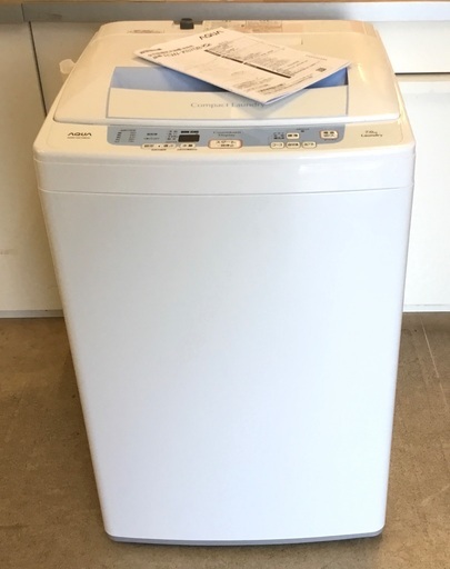 お得＜超美品＞アクアAQUA・7kg洗濯機・AQW−KS70B