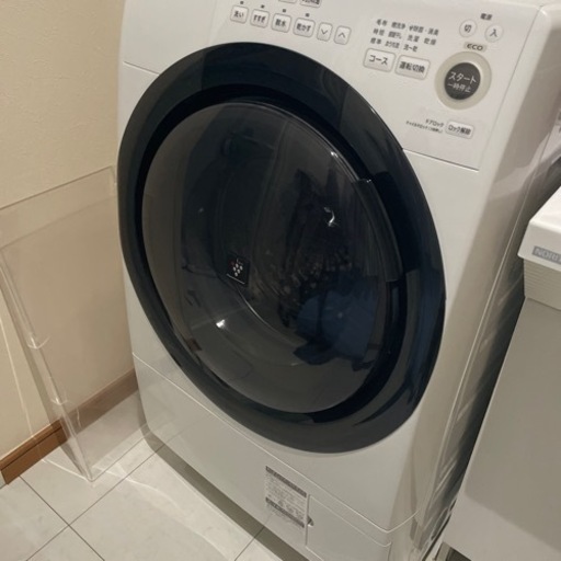 シャープ洗濯機　3/8Amazon購入　2度使用済み　5年保証付
