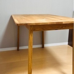 オーク　木製　ダイニングテーブル
