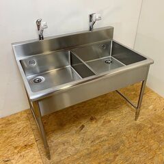 タニコー/tanico ステンレス 二槽シンク 流し台 120幅 TOTO TKGG32EB1S 業務用 厨房機器　/SL1 タニコー/tanico ステンレス 二槽シンク 流し台 120幅 TOTO TKGG32EB1S