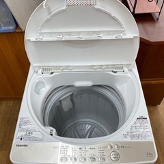 I465 ★ TOSHIBA 洗濯機（4.2㎏） ★ 全体的にキレイです！ ⭐動作確認済⭐クリーニング済