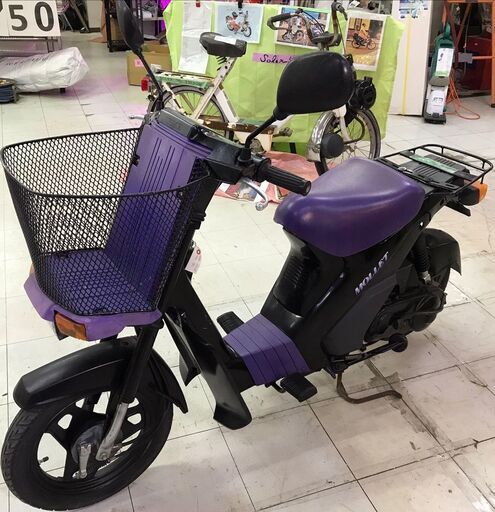 【15】SUZUKI MOLET 50cc スズキ モレット 原付 原チャリ バイク FA14A 滋賀県