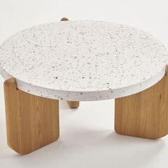 [10万→3.5万!]モーダ・エン・カーサ 　テラゾーローテーブル インダストリアル　男前　西海岸インテリア