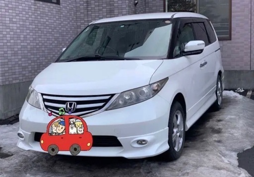 ホンダ エリシオン 8人乗 4WD 両側電動スライド 事故修復歴なし (醤油 