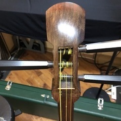 中棹三味線 皮破れなし 三つ折れ