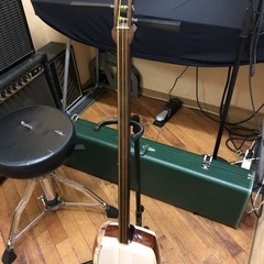 中棹三味線 皮破れなし 三つ折れ