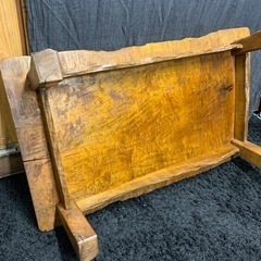 一枚板 昭和レトロ 机 約80年前のテーブル 欅?栃?松?楓?杉?松?桂?楢?
