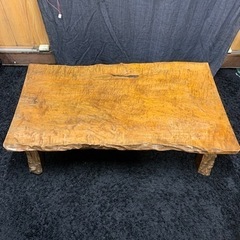 一枚板 昭和レトロ 机 約80年前のテーブル 欅?栃?松?楓?杉?松?桂?楢?