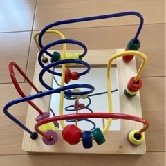 ビーズコースター  幼児 知育玩具  ルーピング 木のおもちゃ