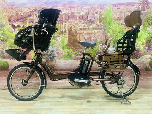 3342電動自転車ブリジストンアンジェリーノ ２０インチ 茶