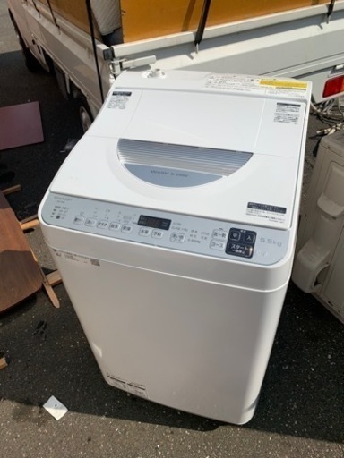 ◆地域限定配送設置無料◆2021年製◆SHARP 電気洗濯乾燥機 5.5kg ES-TX5E-S