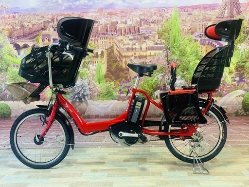 3456電動自転車ブリジストンアンジェリーノ ２０インチ 赤