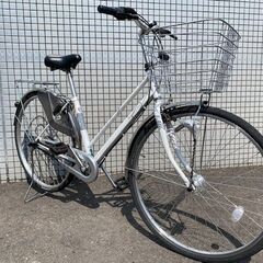 かなり上物！通学用に！マルキン自転車　BAA　27インチ　内装3段シティサイクル　前カゴ、オートライトつき　鹿児島市
