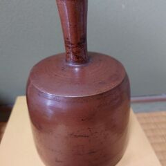 茶色　陶器花瓶