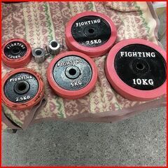 状態良好 FIGHTING ROAD/ファイティングロード プレスベンチ－ＴＲＵＳＴ＋バーベルシャフト 1本+ラバープレート60Kg 手渡し希望/自社配送可能（配送エリアについてお問い合わせください）