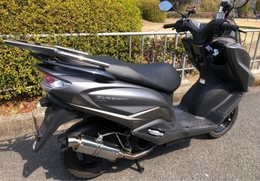 売れました！ 動画有り SUZUKI バーグマン 125 原付2種 超美車 リアキャリア シガーソケット USBポート付き 極上 125cc