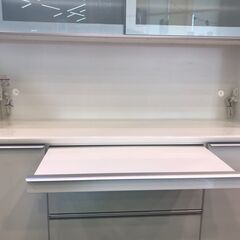 【愛品館八千代店】松田家具　スライド扉キッチンボード　1680