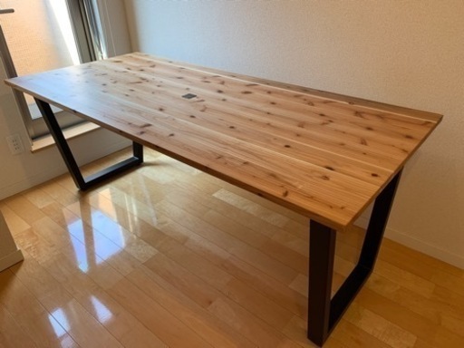 KANADEMONO杉無垢材テーブル