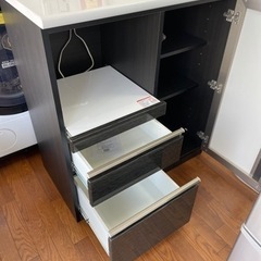 キッチン収納 キッチンテーブル レンジ台 幅120 カキウチ家具?自社 