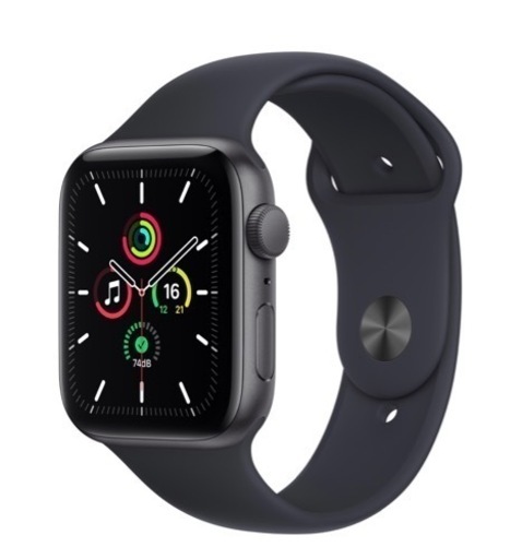 新品 未開封 Apple Watch SE 44mm GPS アルミニウムケース ミッドナイトスポーツバンド 2022/03/12