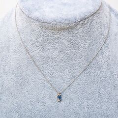 K18WG アレキサンドライト・ダイヤモンド ネックレス 品番n21-88