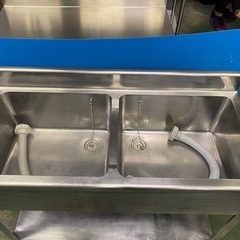 業務用2槽シンク 1000x450x800(+90)