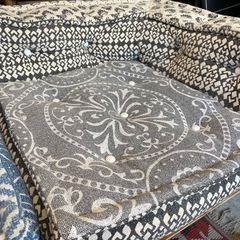 【計10万円程】a.depeche アデペシュ　a.depeche  block multi sofa corner GEO gray NOS blue ブロック マルチ ソファ コーナー ノス ブルー　1人掛け　1シーター　ベース付き　各色での販売です。（ベース付き）