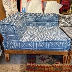 【計10万円程】a.depeche アデペシュ　a.depeche  block multi sofa corner GEO gray NOS blue ブロック マルチ ソファ コーナー ノス ブルー　1人掛け　1シーター　ベース付き　各色での販売です。（ベース付き）
