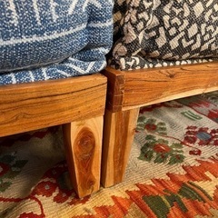 【計10万円程】a.depeche アデペシュ　a.depeche  block multi sofa corner GEO gray NOS blue ブロック マルチ ソファ コーナー ノス ブルー　1人掛け　1シーター　ベース付き　各色での販売です。（ベース付き）