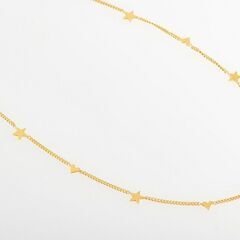 750YG ITALY デザインネックレス(ハート&スター) 品番n21-136