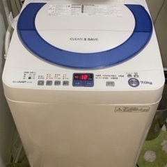 洗濯機　シャープ　7kg