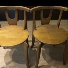 木製椅子　　2個セット