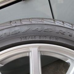 プリウス等に！17インチホイール 215/45R17 中古品「A」