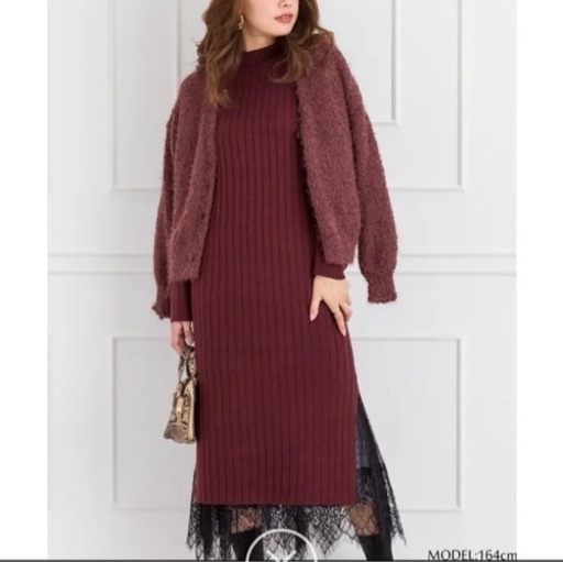 Spray Premium ボルドーニットワンピース プロフ必読 てだこ浦西の服 ファッションの中古 古着あげます 譲ります ジモティーで不用品の処分
