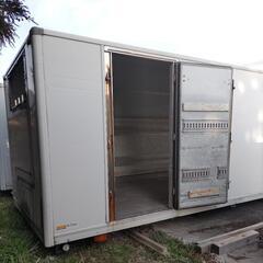【香取市山之辺】No.Y-25 横扉付き シャッター コンテナ ワイド幅 約650cm×幅245cm×高さ240cmくらい 香取市山之辺】No.Y-25 横扉付き シャッター コンテナ ワイド幅 約