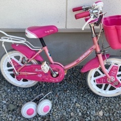 子ども用自転車　ピンク