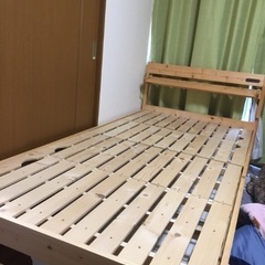 【ネット決済】スノコ式木製ベッド