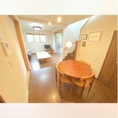 アンティーク　ダイニングテーブルチェア4脚セット