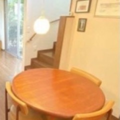 アンティーク　ダイニングテーブルチェア4脚セット