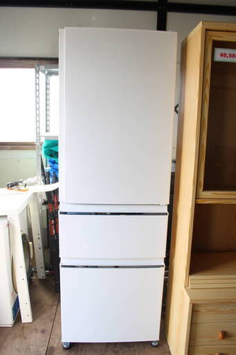 三菱 ノンフロン冷凍冷蔵庫 MR-CX37A-W1 365L ホワイト ミツビシ MITSUBISHI 2017年製
