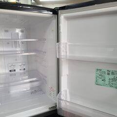 【リサイクルショップどりーむ天保山店】●1244●　☆新生活応援☆　三菱　２ドア冷蔵庫　2017年製　1～2暮らしに最適１４６L♪　MR-P15A-B形　ブラック