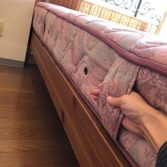 ★3/25まで★ダブルサイズ ベッドフレーム&マットレスセット♪