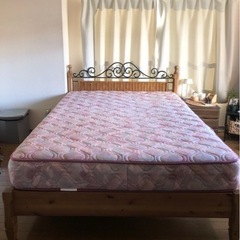 ★3/25まで★ダブルサイズ ベッドフレーム&マットレスセット♪